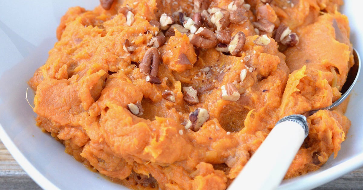 Sweet Potato Mash (with Pecans) ⋆ 100 Days of Real Food