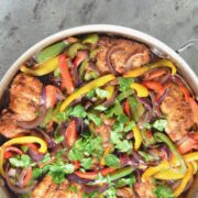 Chicken and Veggie Teriyaki Skillet on 100 Days of Real Food