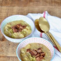 Sausage and Potato Soup with Broccoli on 100 Days of Real Food