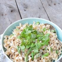 Lemon Ricotta Pasta with Asparagus on 100 Days of Real Food