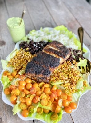 Blackened Fish Salad on 100 Days of Real Food