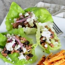 Chorizo and Black Bean Lettuce Wraps on 100 Days of Real Food