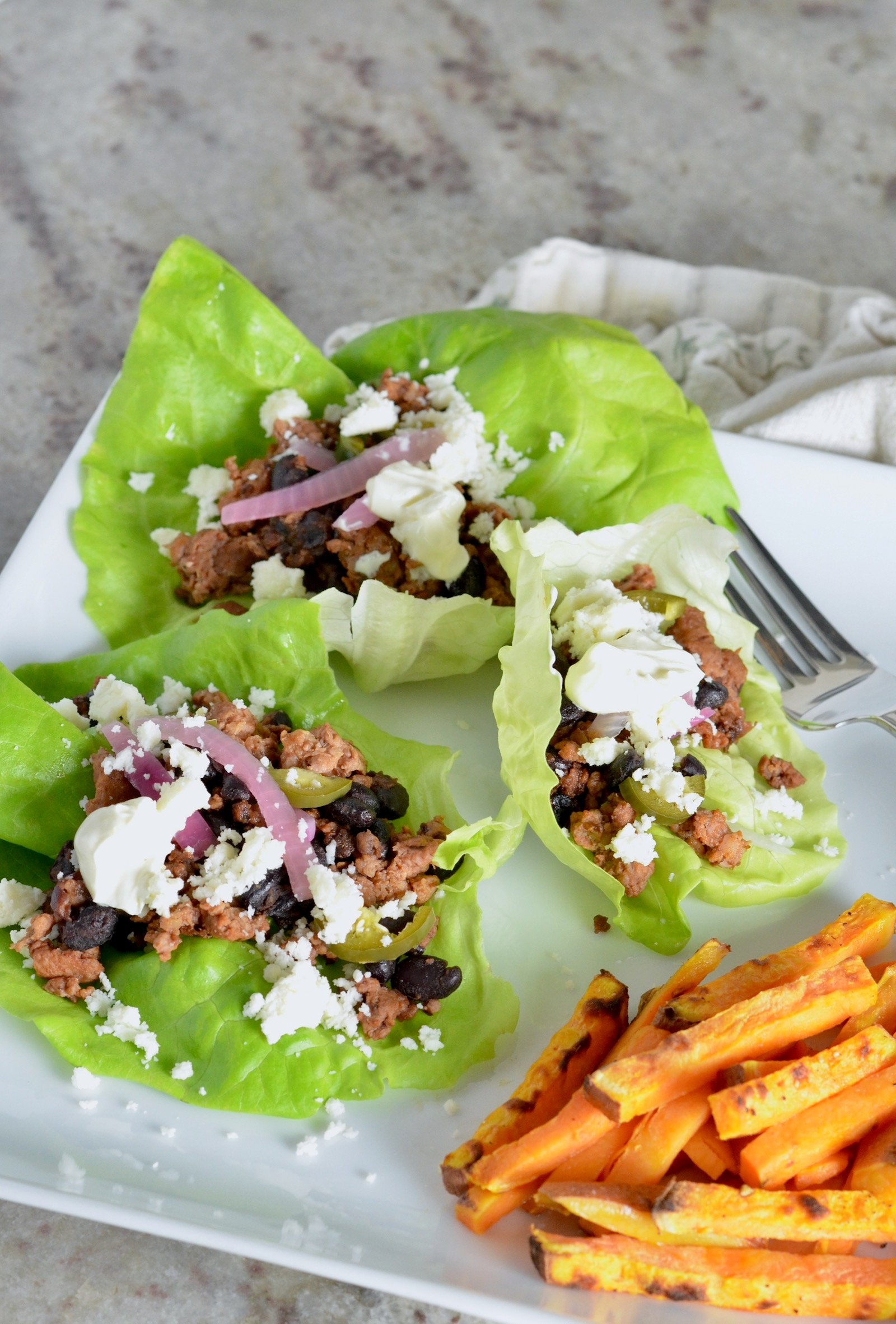 Chorizo and Black Bean Lettuce Wraps ⋆ 100 Days of Real Food