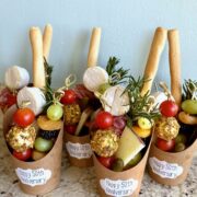 Charcuterie Cups with Mini Cheese Balls on 100 Days of Real Food