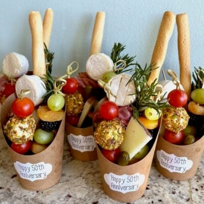 DIY Charcuterie Cups (with Mini Cheese Balls!) on 100 Days of Real Food