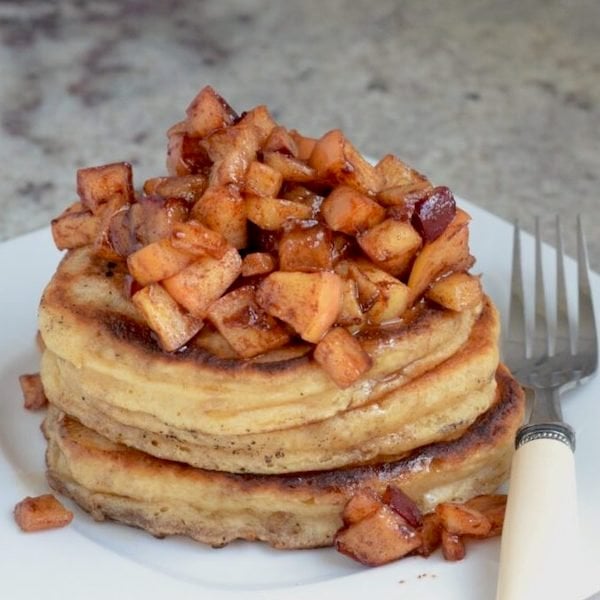 Buttermilk Pancakes with Cinnamon Apples