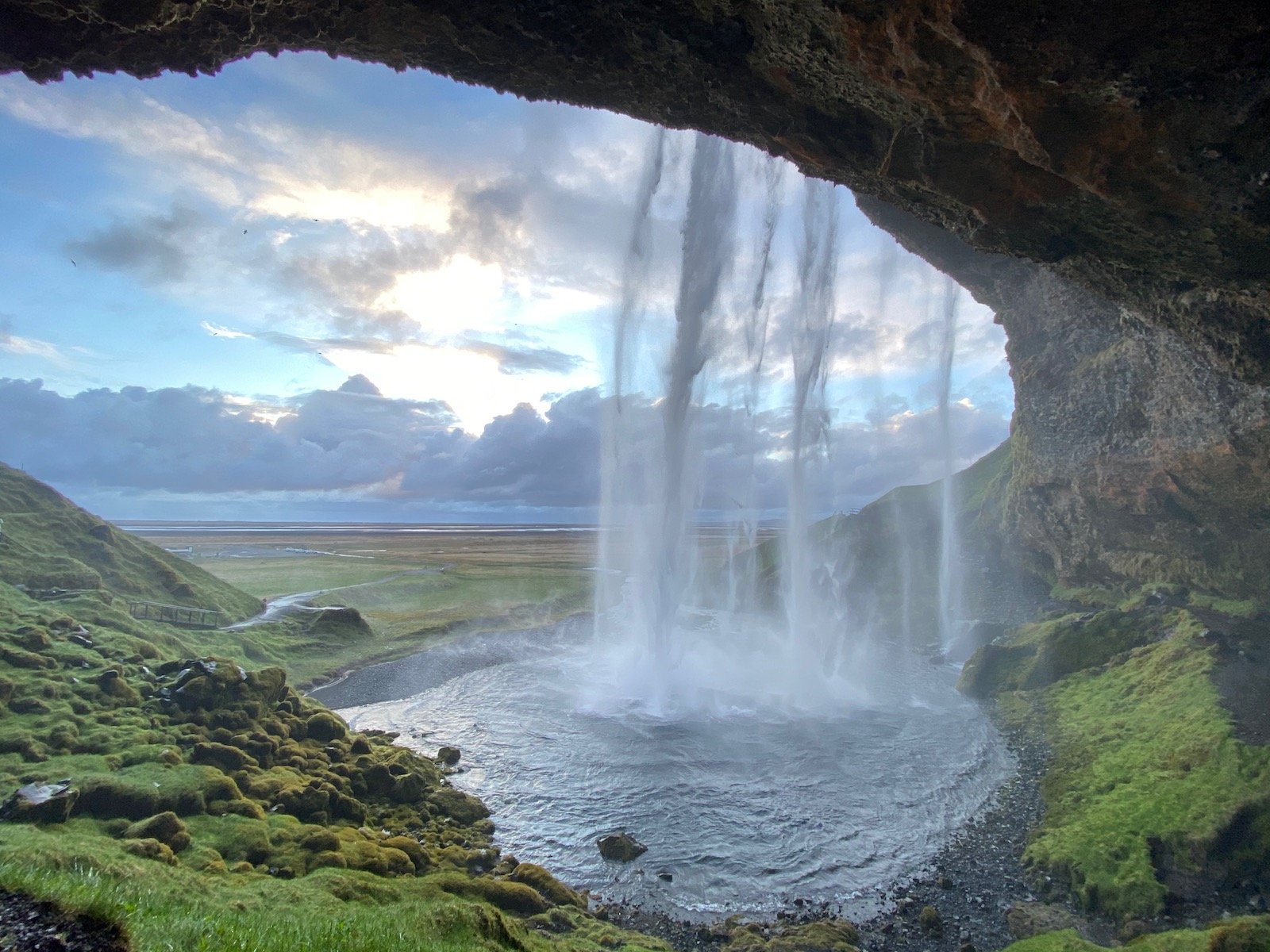 Water fall and scenic view in Iceland.