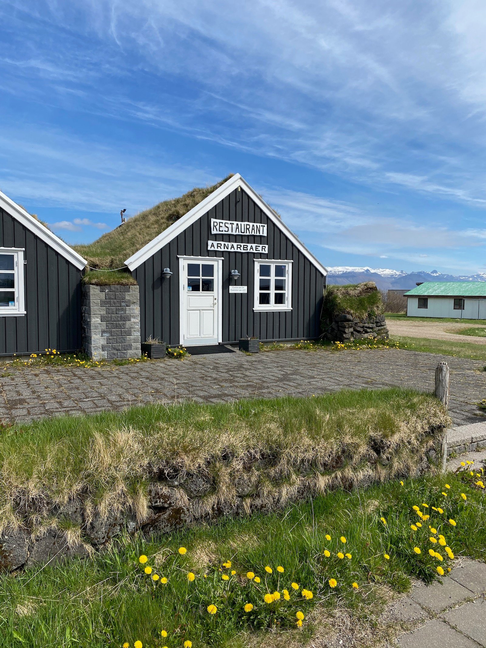 Quaint restaurant in Hellnar, Iceland.