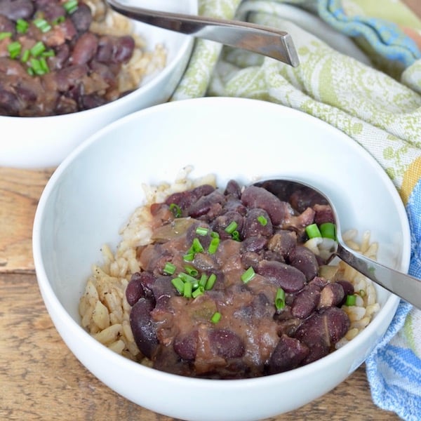 Slow Cooker Red Beans & Rice (with sausage) ⋆ 100 Days of Real Food