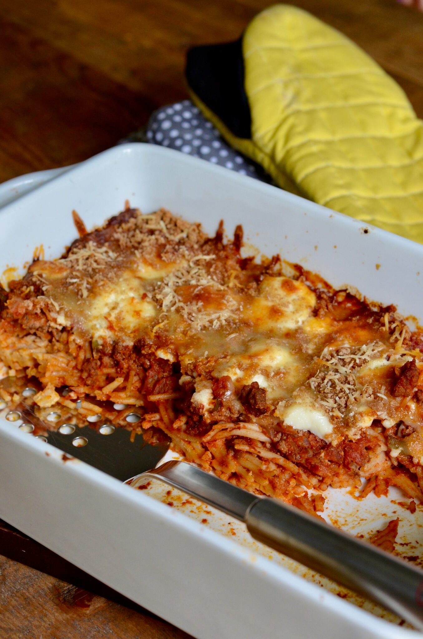 Baked Spaghetti Casserole ⋆ 100 Days of Real Food