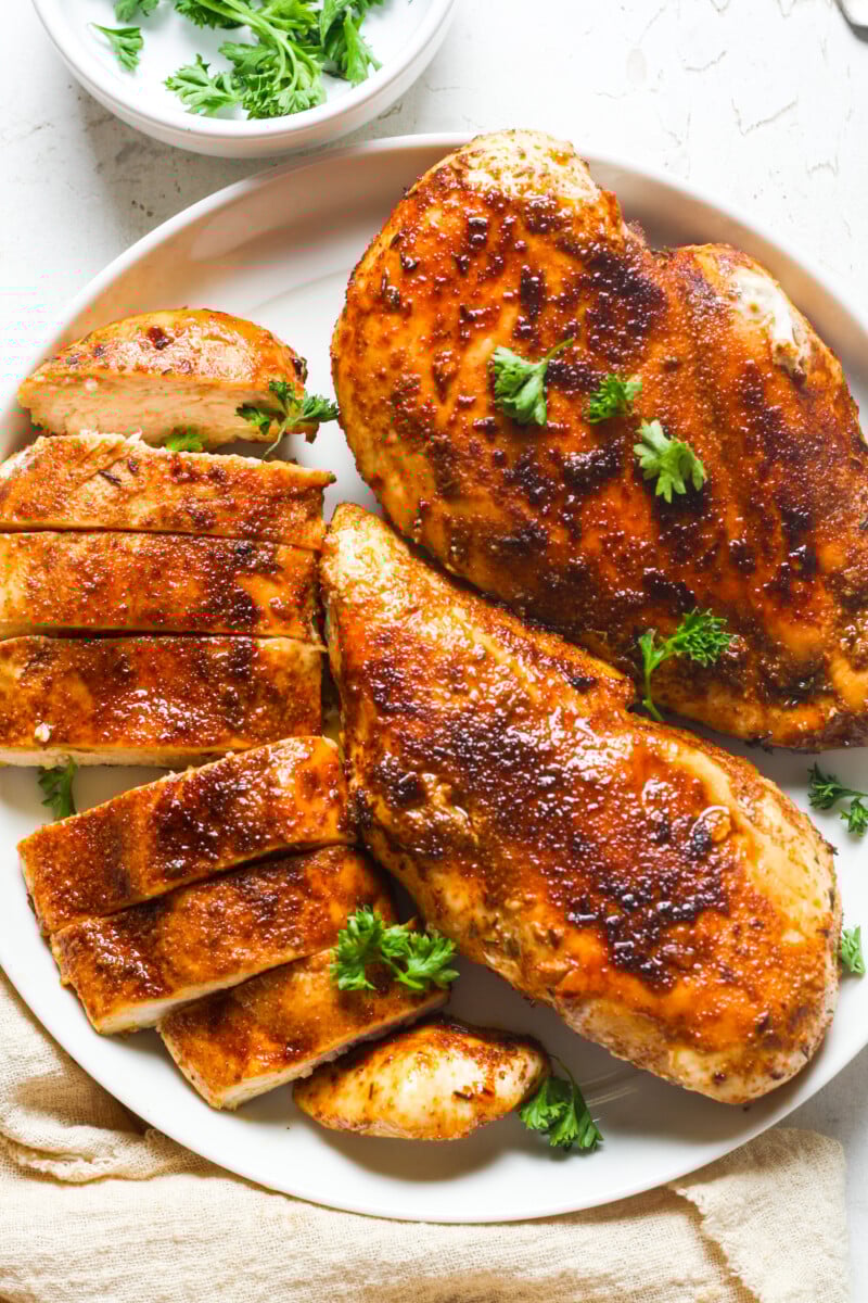 Blackened chicken.