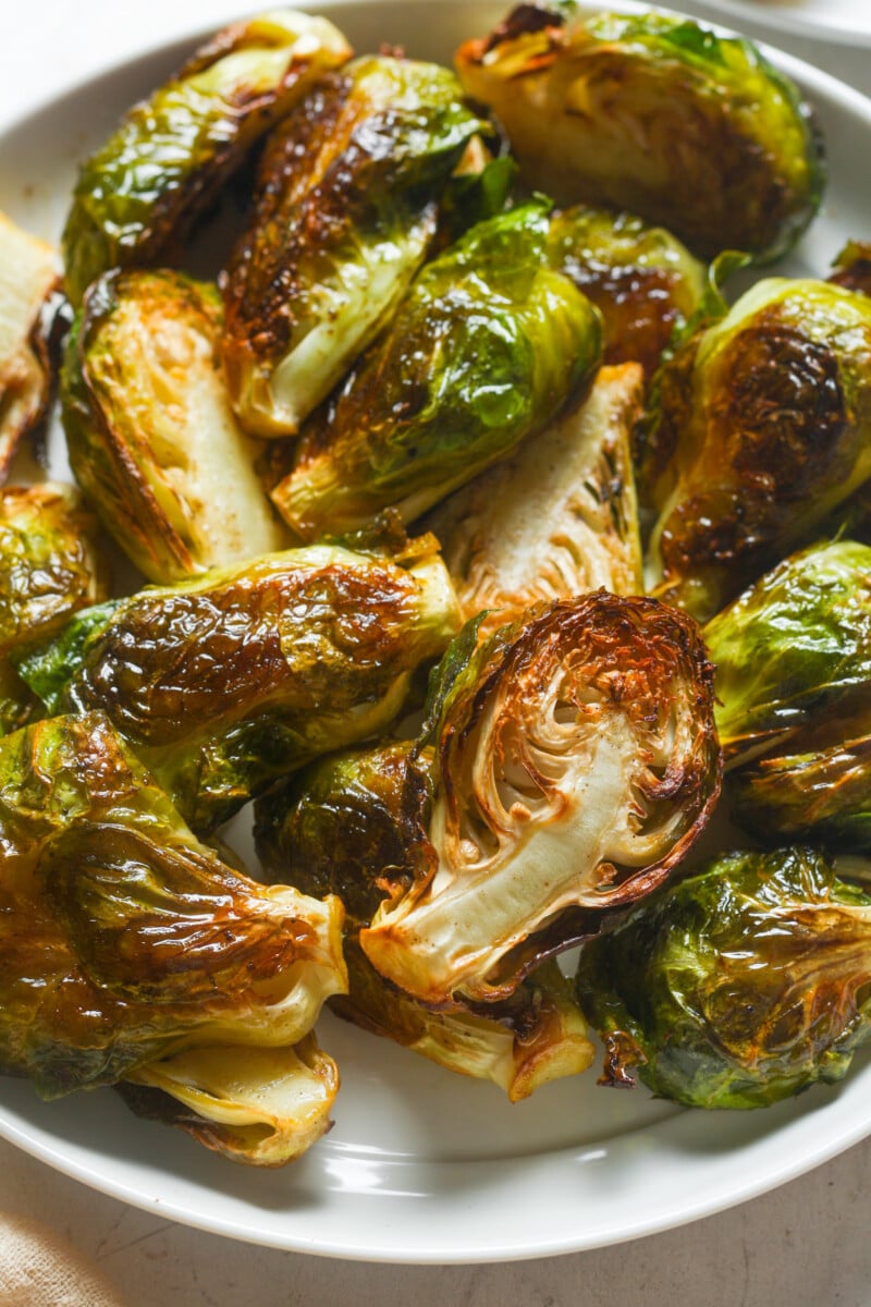 Roasted Brussels sprouts.