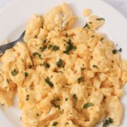 Scrambled eggs.
