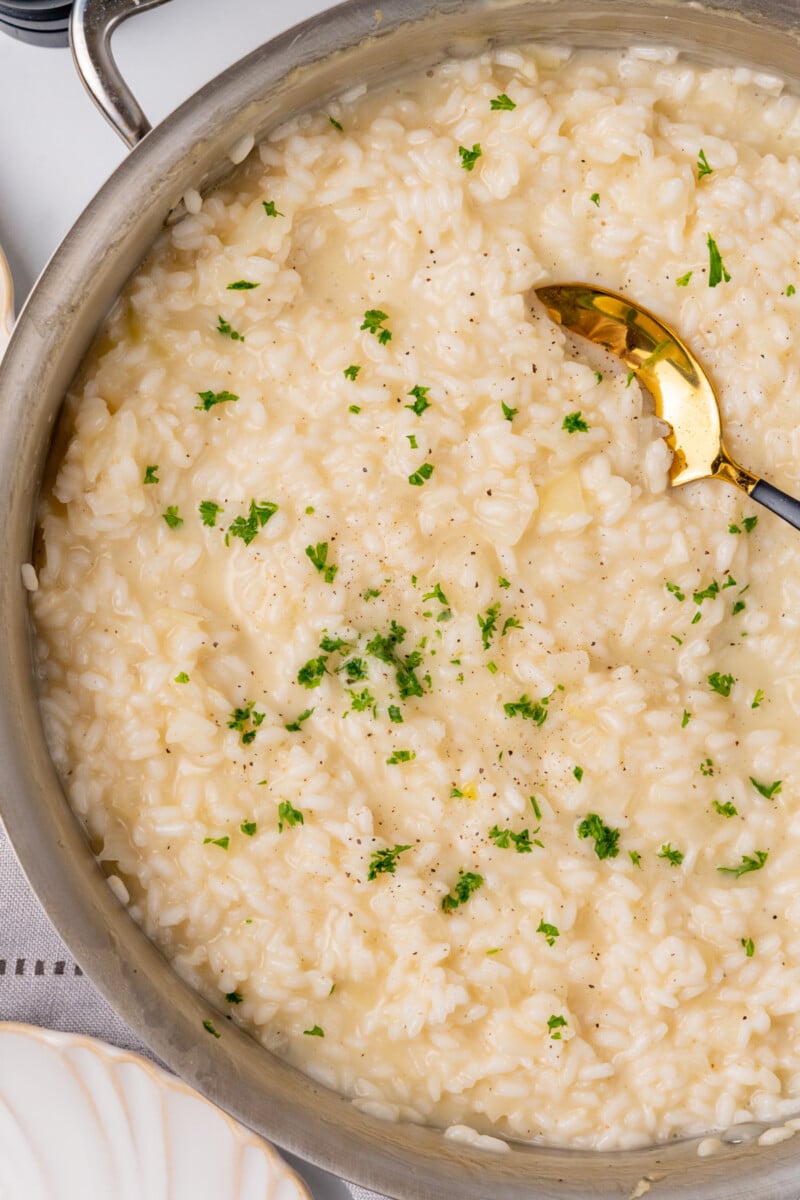 Risotto with fresh herbs.