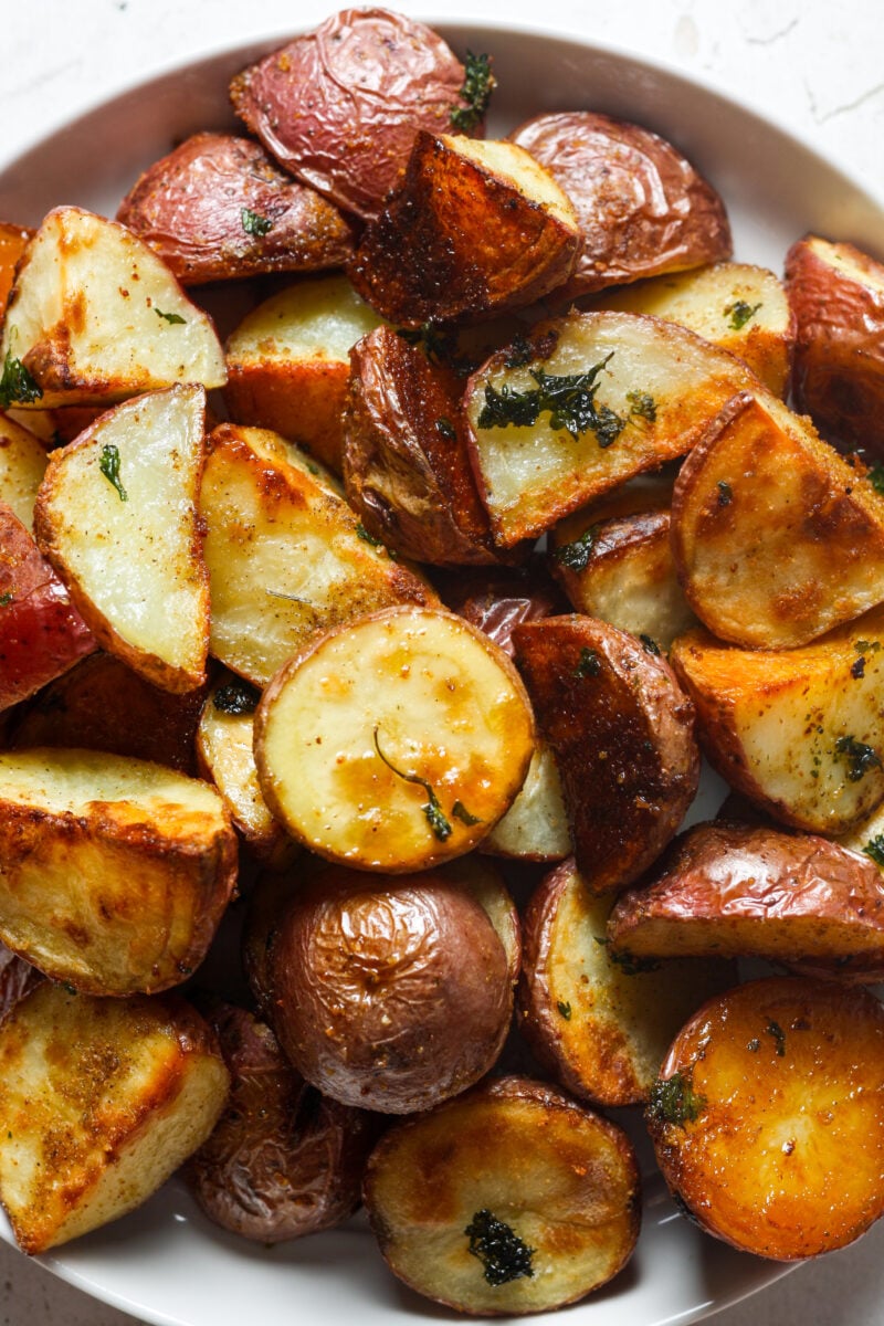 Roasted red potatoes.