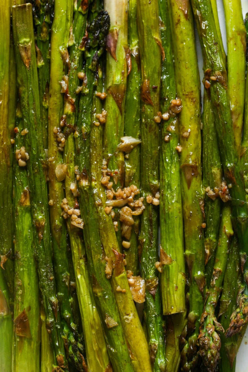 Garlic asparagus.