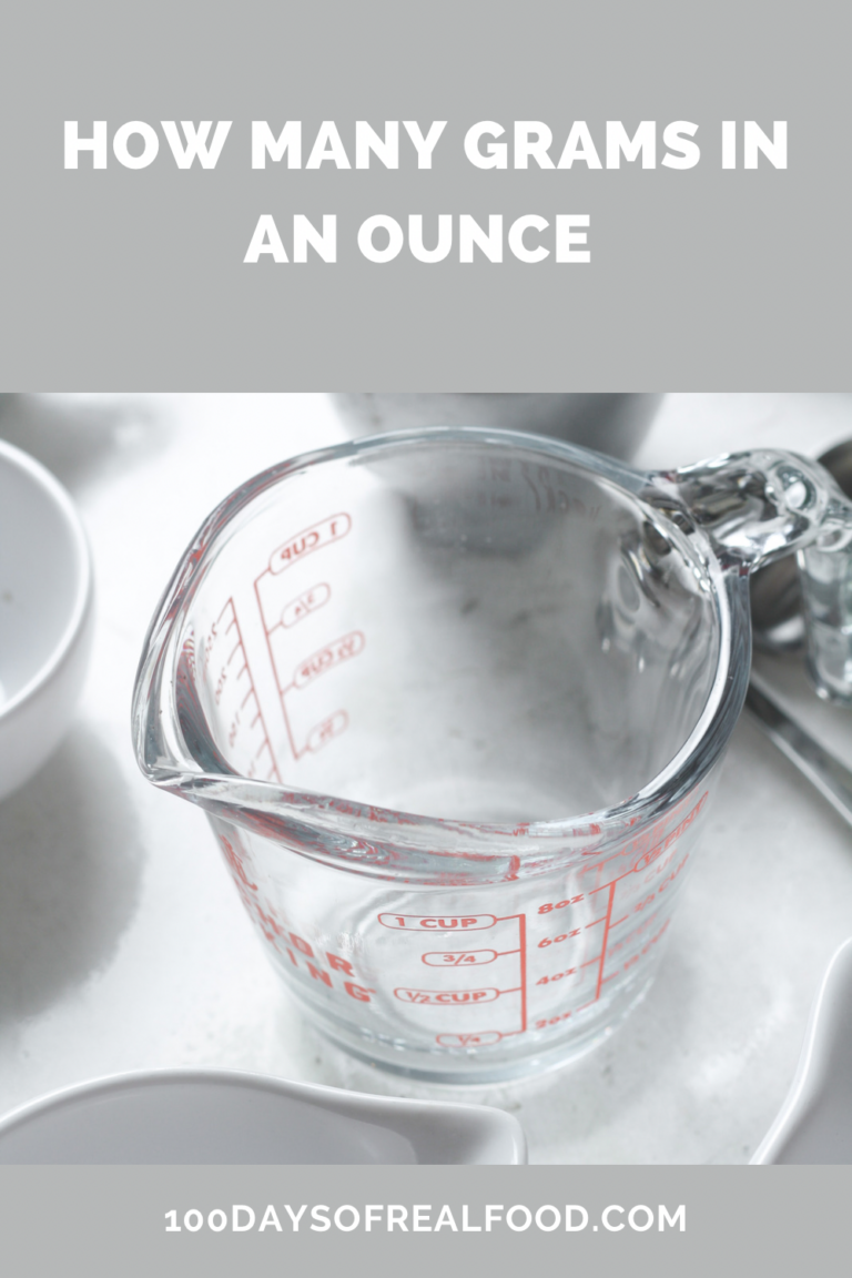 How Many Grams in an Ounce? (With Conversion Chart) ⋆ 100 Days of Real Food