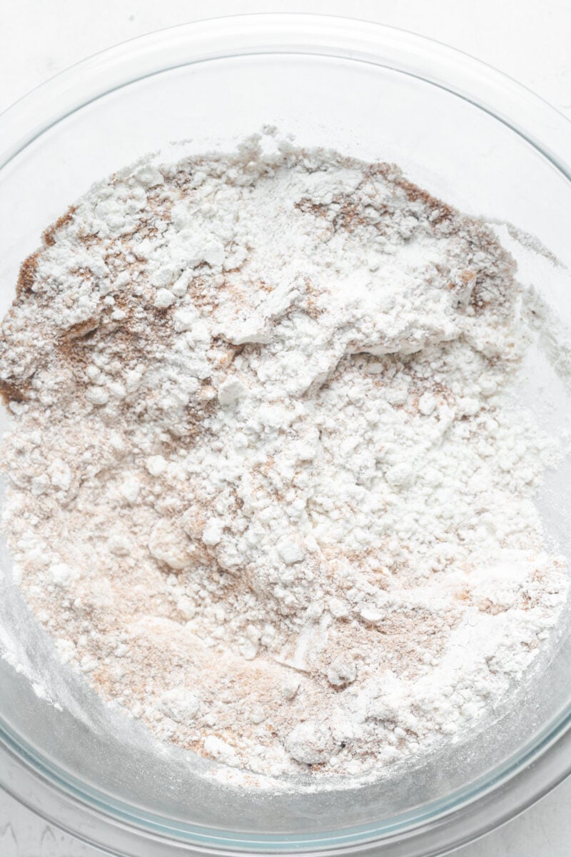 Flour and coconut sugar.