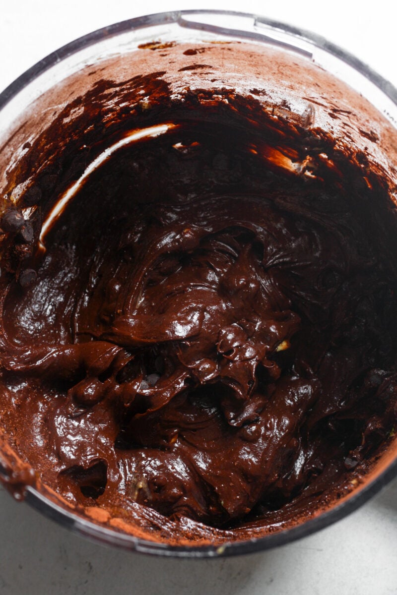 Chocolate chip brownie batter.