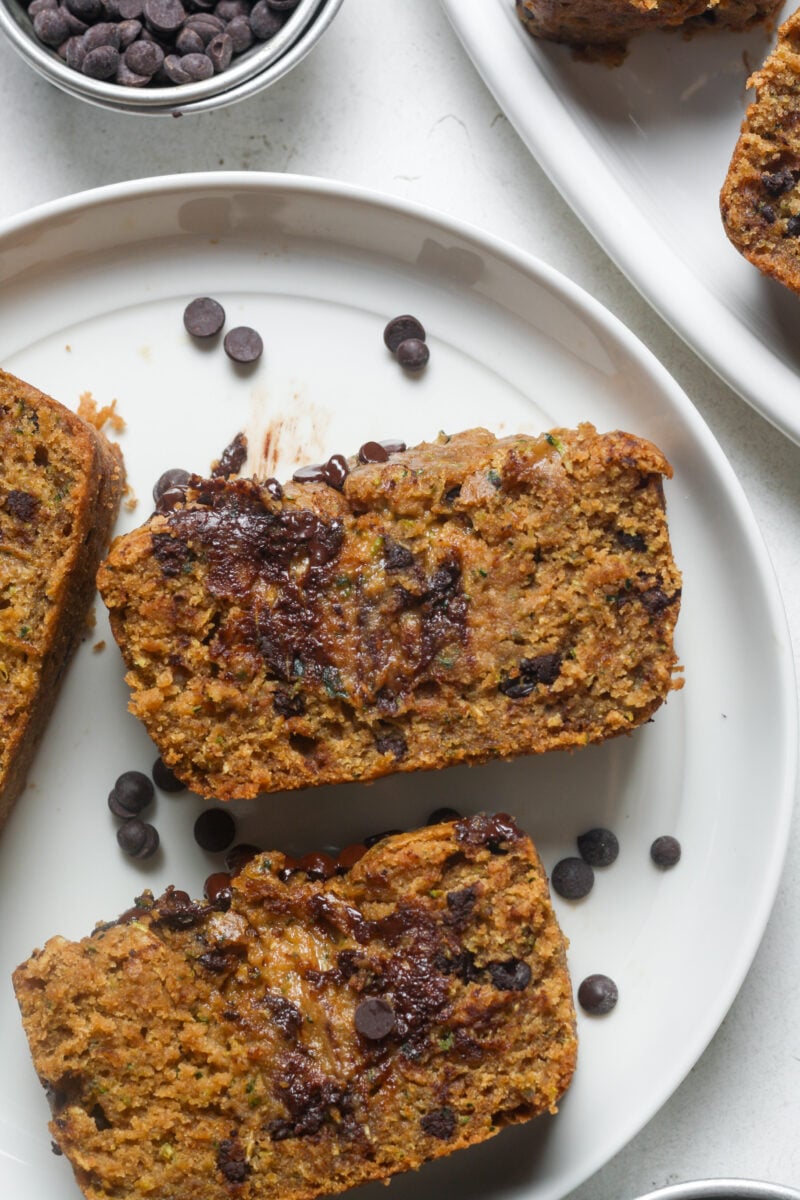 Healthy zucchini bread.