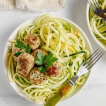 Chicken meatballs.
