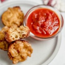 Mac and cheese bites.