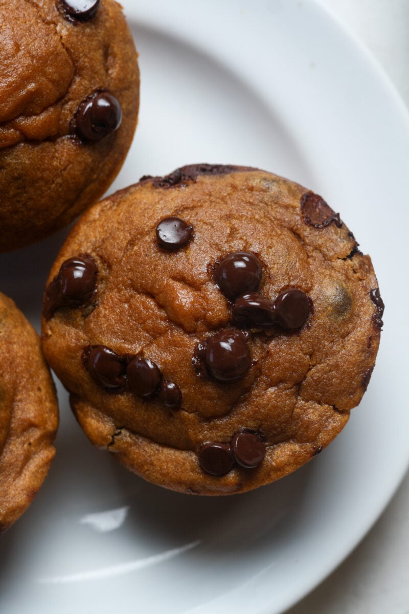 Close up of healthy muffin.