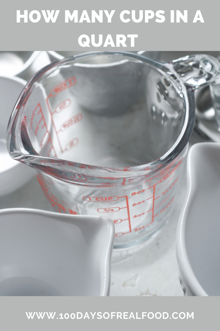 How Many Cups in a Quart? ⋆ 100 Days of Real Food
