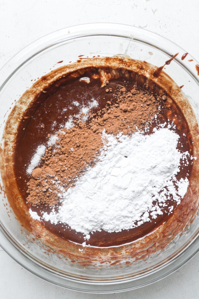Cocoa powder and tapioca flour.
