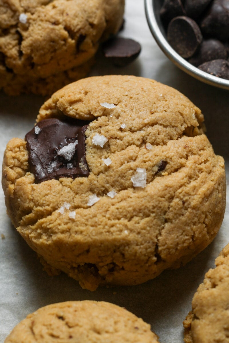 Thick soft baked cookies.