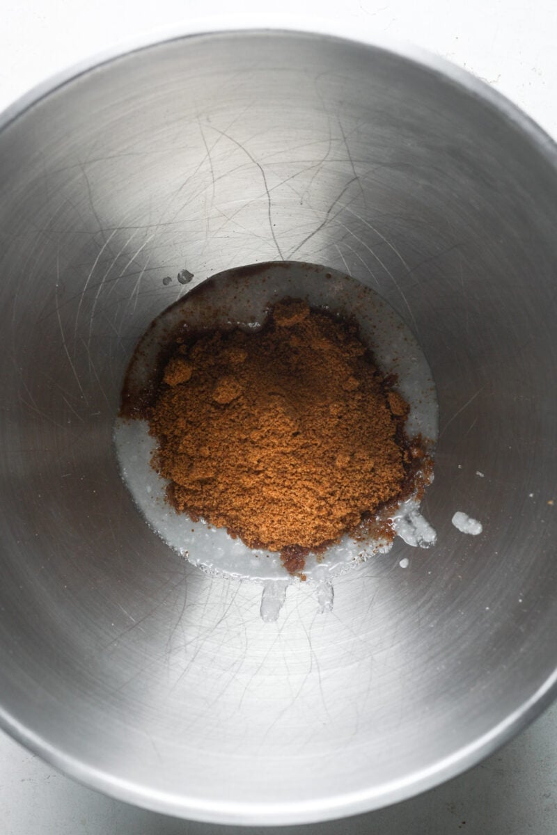 Coconut oil with coconut sugar.