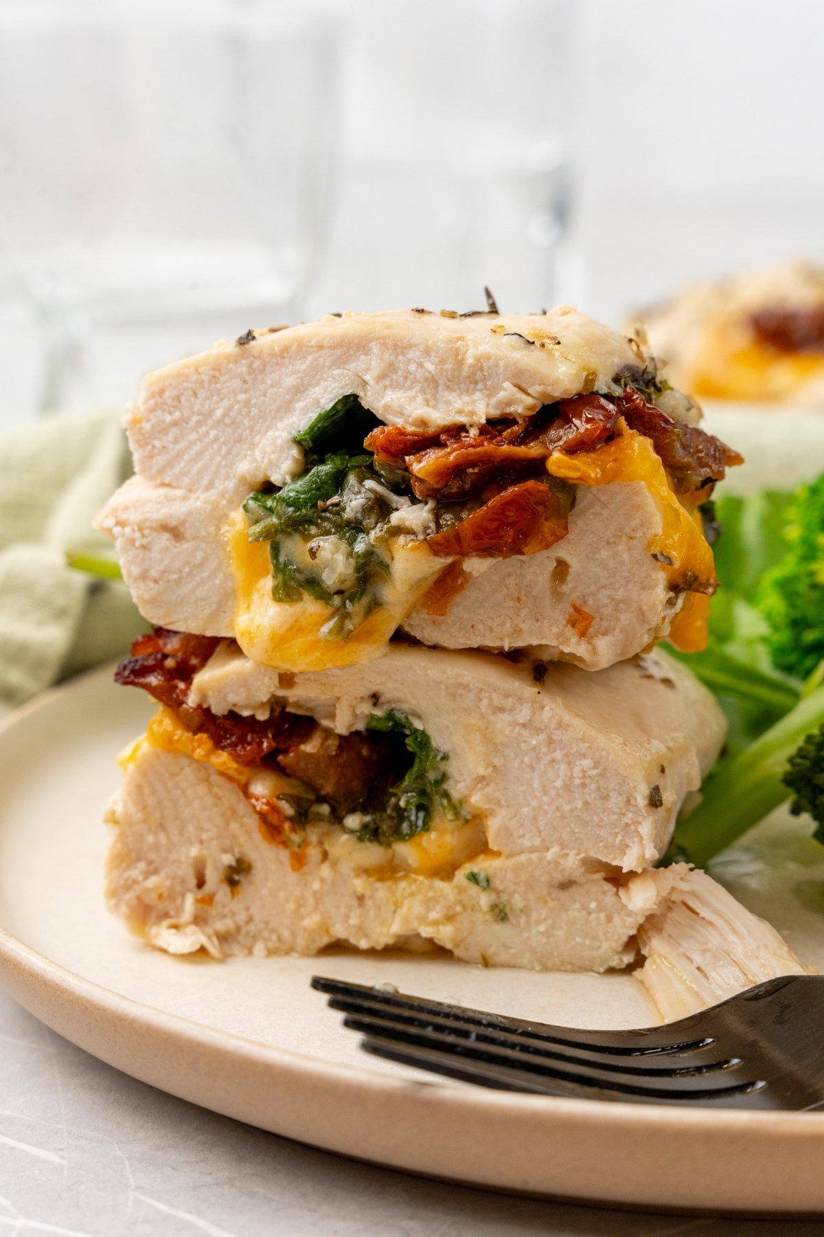 Baked Stuffed Chicken Breast ⋆ 100 Days of Real Food