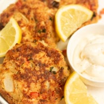 Salmon patties.