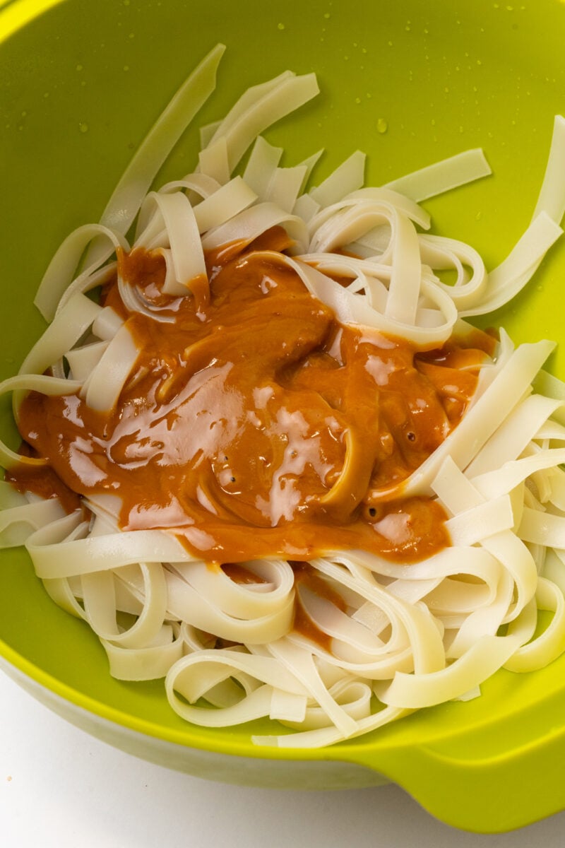 Peanut butter noodles.
