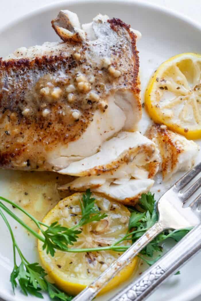 Pan seared Chilean sea bass recipe.