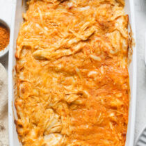 Buffalo chicken casserole.