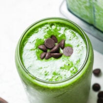 Healthy shamrock shake.
