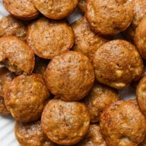 Mini banana muffins.
