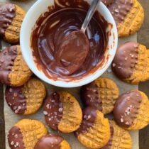 Flourless peanut butter cookies.