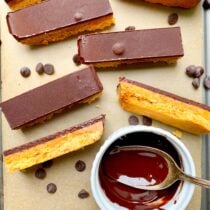 Homemade Twix bars.