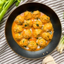 Buffalo chicken meatballs.