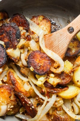 Fried potatoes and onions.