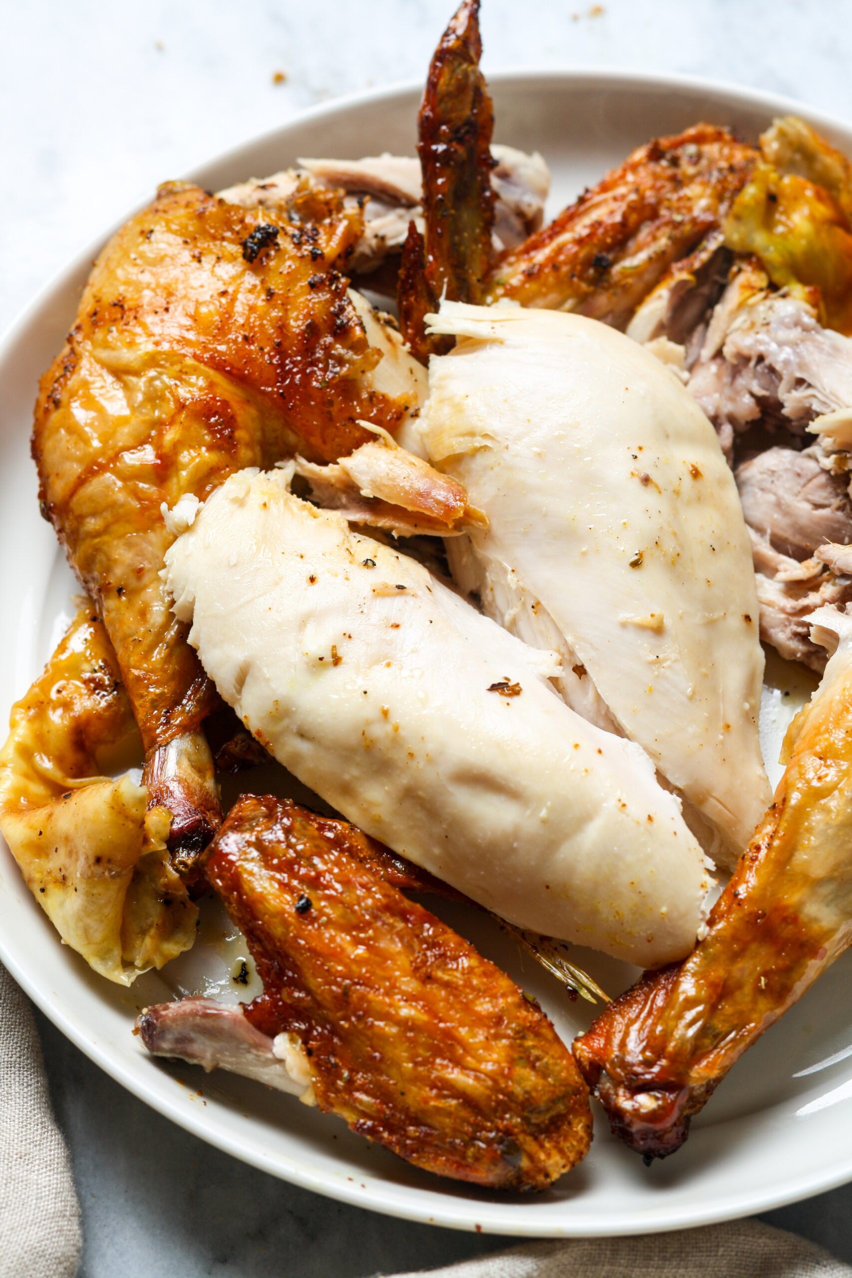Chicken breast meat.