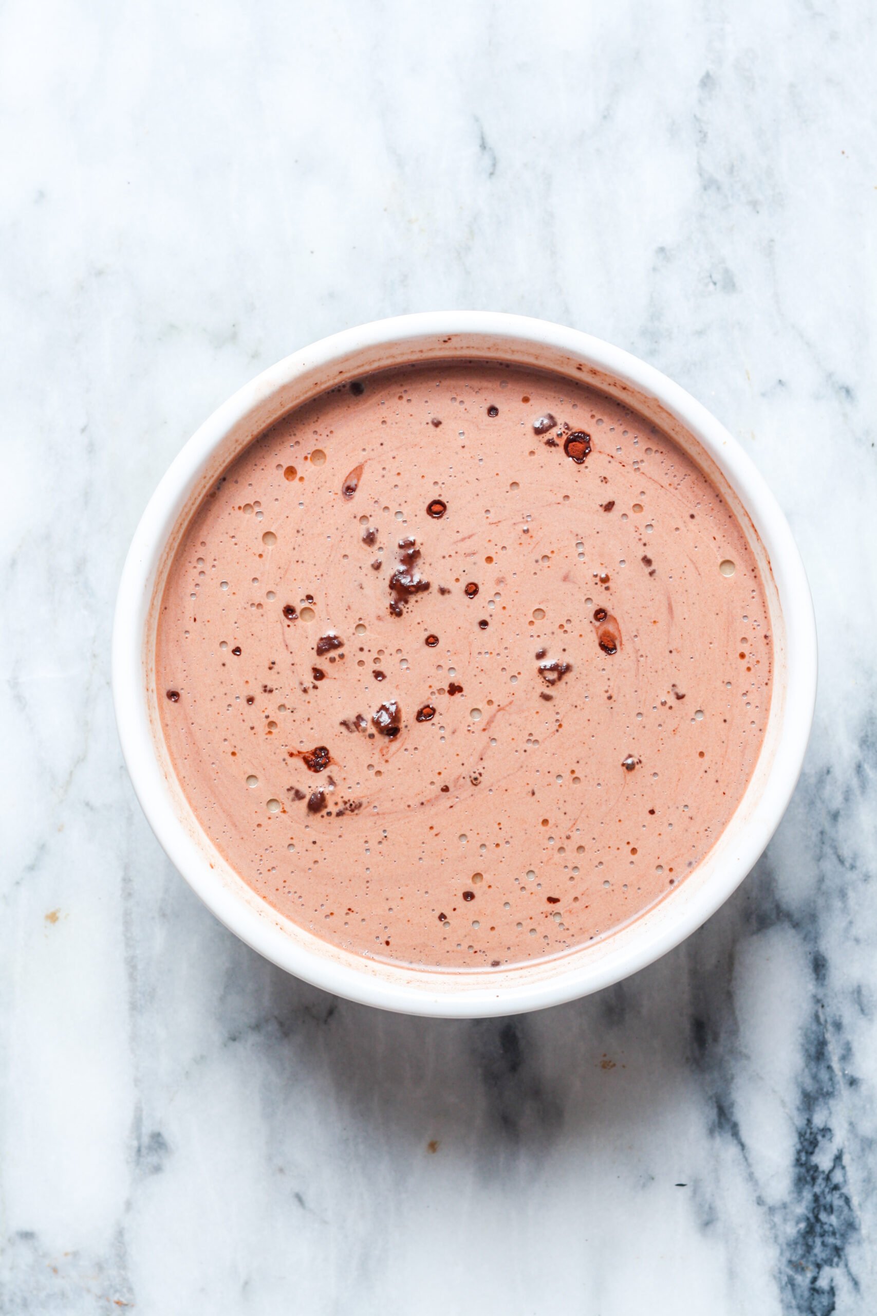Creamy chocolate mixture.