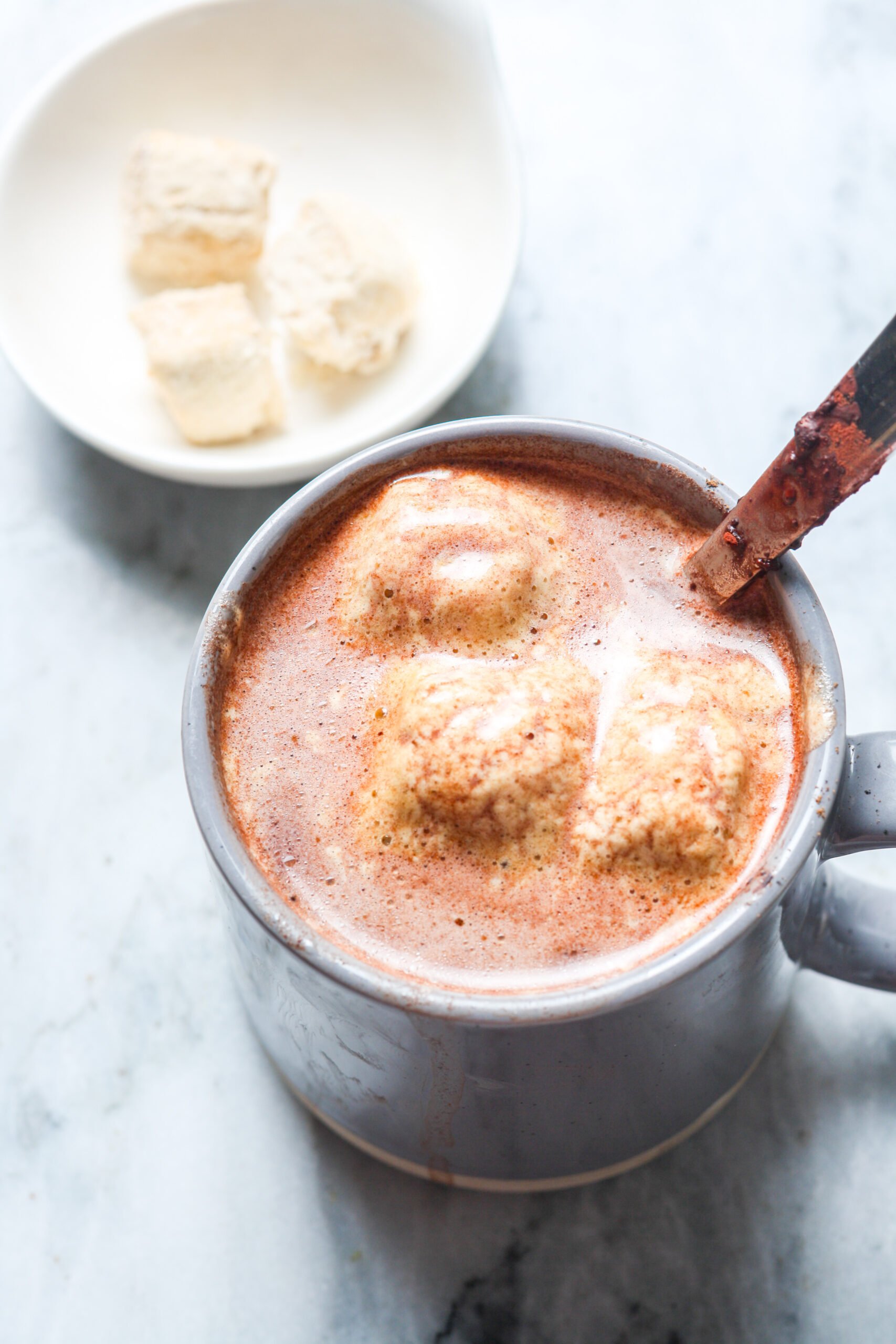 Cocoa with marshmallows.