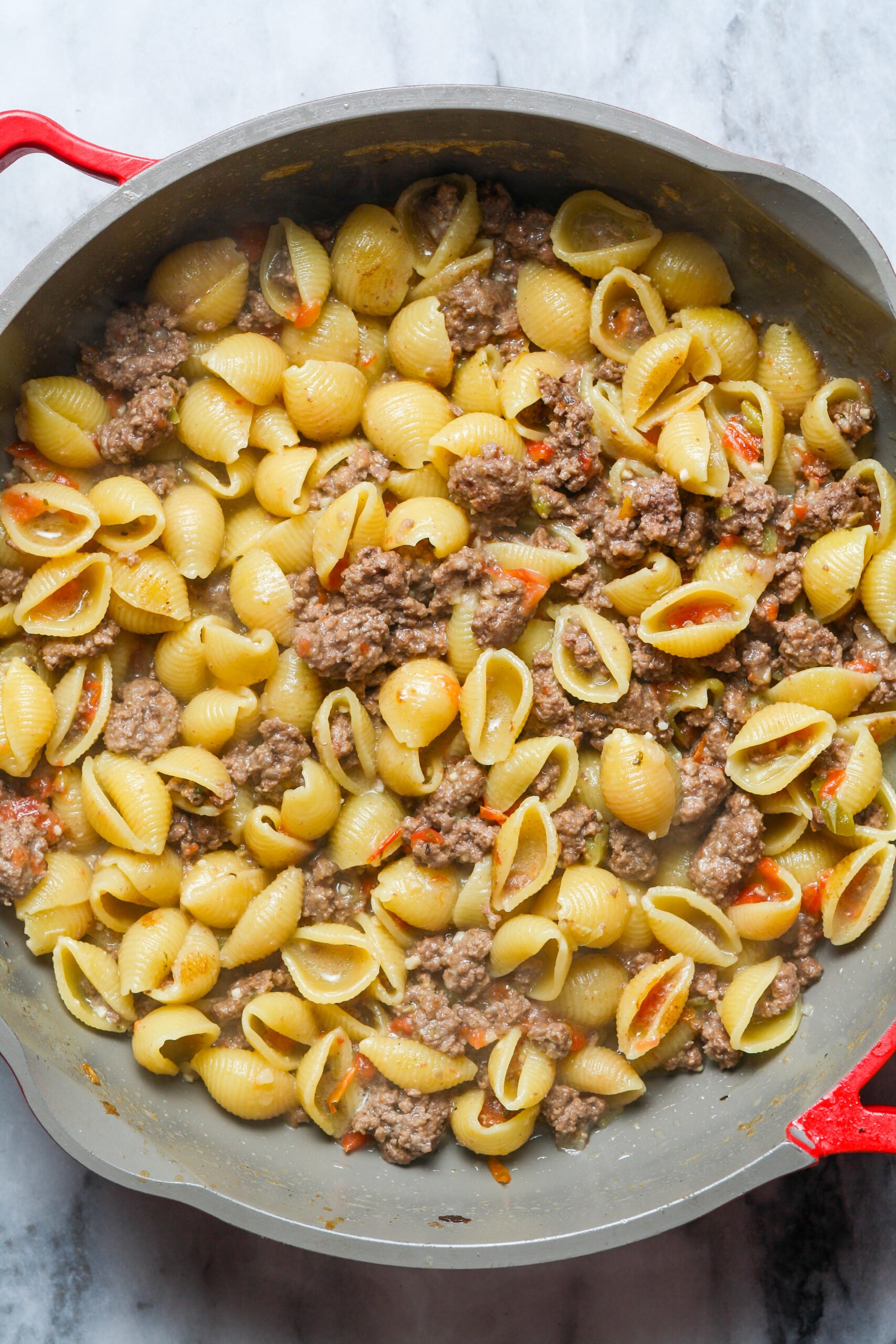 Taco pasta meat.