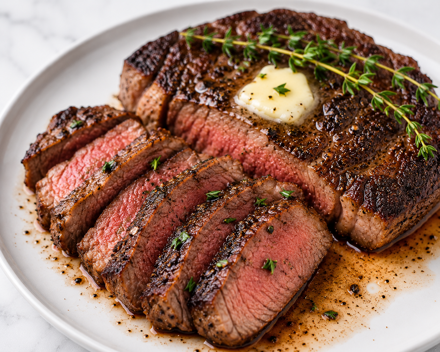 Air fryer ribeye steak.