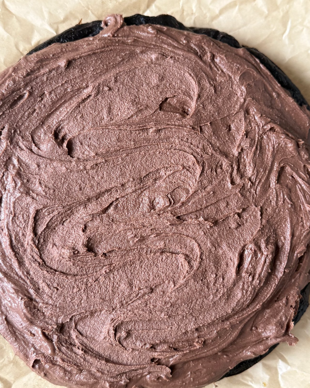 Cake with frosting.