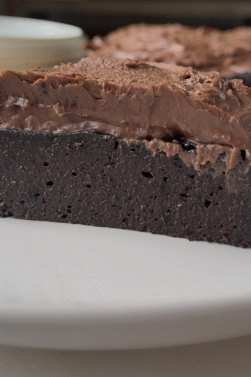 Healthy chocolate cake.