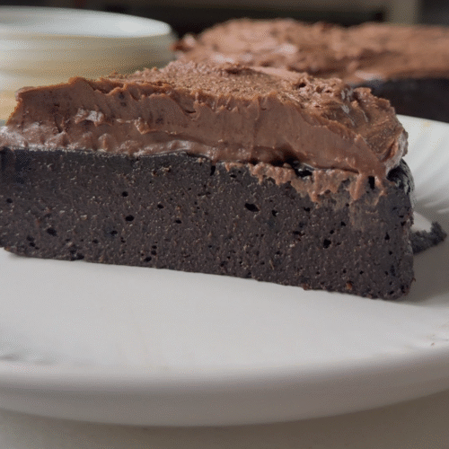 Healthy chocolate cake.